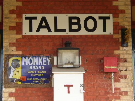 Talbot railway station building